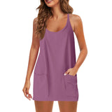 Women Sleeveless Tennis Onesie