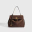Frosted Leather Shoulder Bag