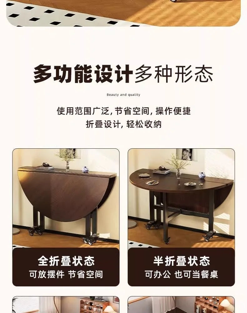 Foldable Round Dining Table
