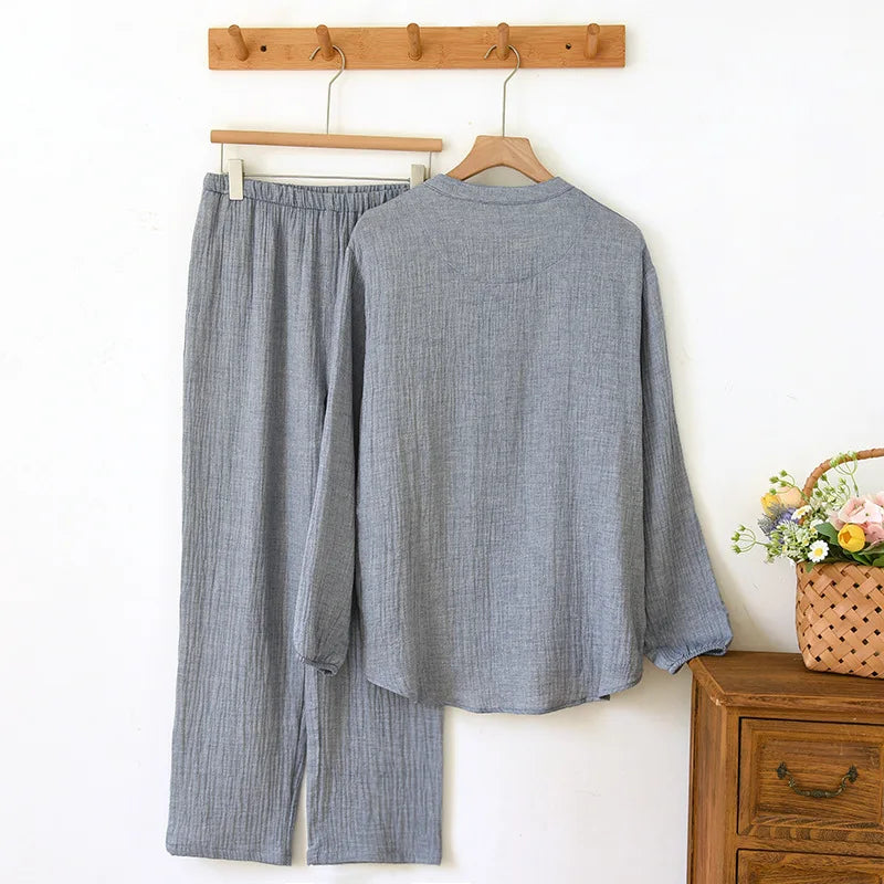 Men’s Cotton Muslin Pajama Set