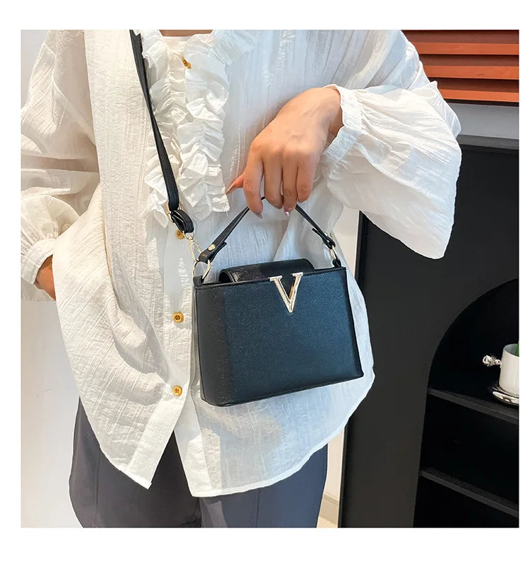 V Shape Bucket Bag