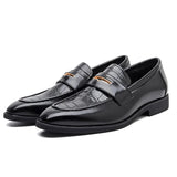 Men’s Black PU Leather Loafers