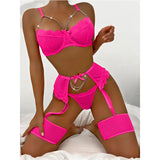 Lace Bra & Garter Set