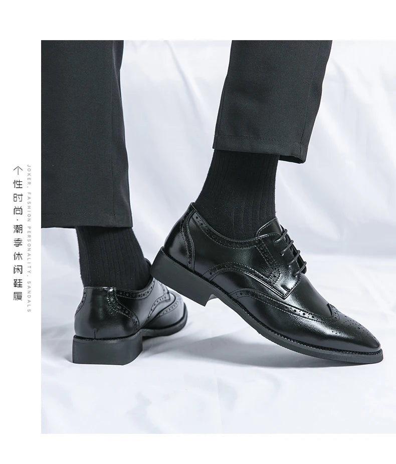 Men’s Full-Grain Leather Dress Shoes