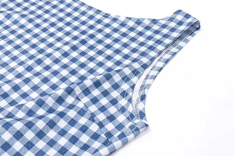 Plaid Bow Backless Y2K Crop Top Streetwear