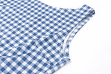 Plaid Bow Backless Y2K Crop Top Streetwear