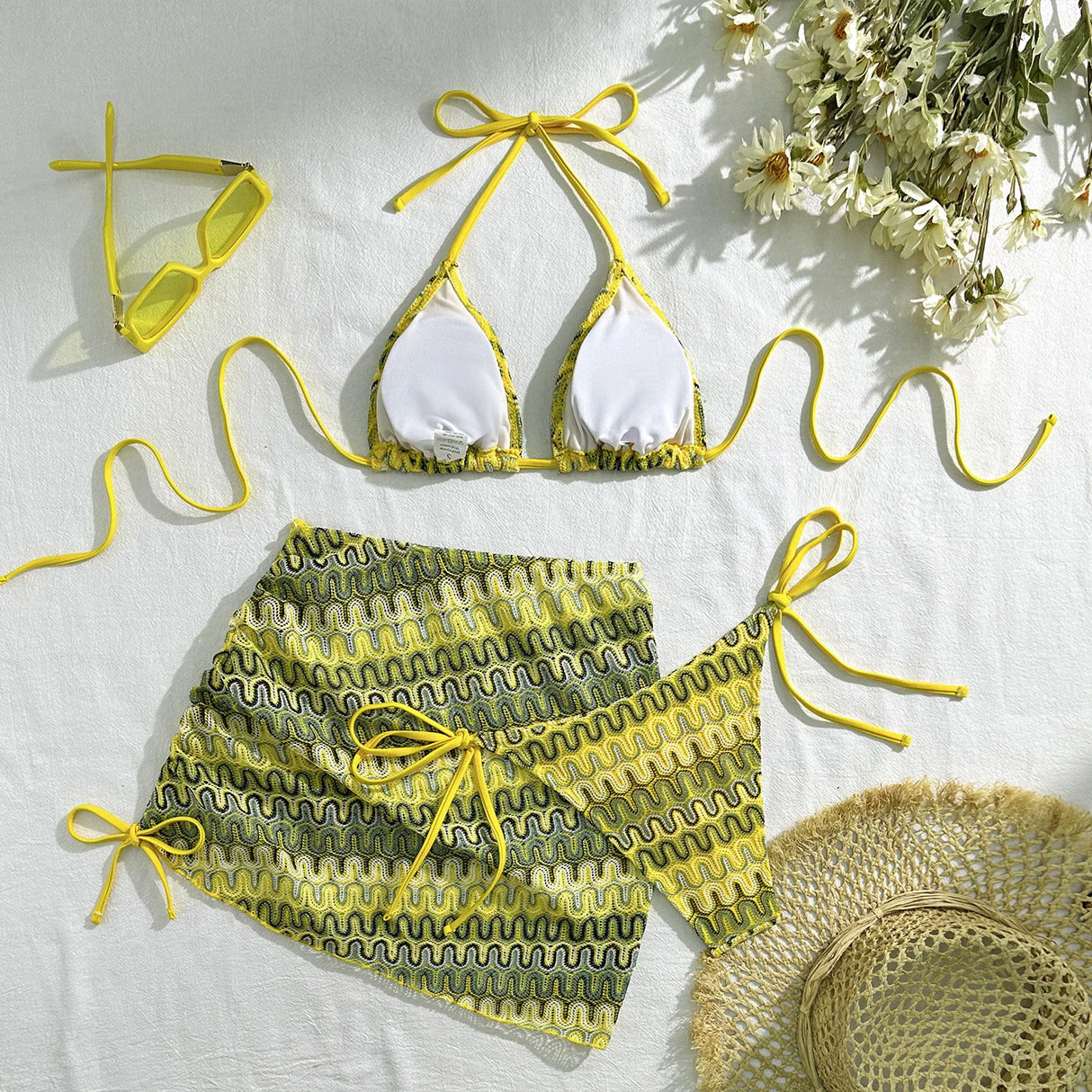 3PCS Brazilian Bikini Set