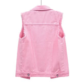 Elegant Vintage Denim Vest for Women