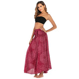 Women Vintage Plaid Button Midi Skirt