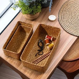 Woven Rectangular Storage Basket