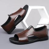 Men’s Leather Summer Beach Sandals 2025