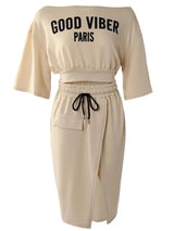 Plus Size One Shoulder Skirt Set