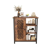 3-Tier Kitchen Storage Cart with Door