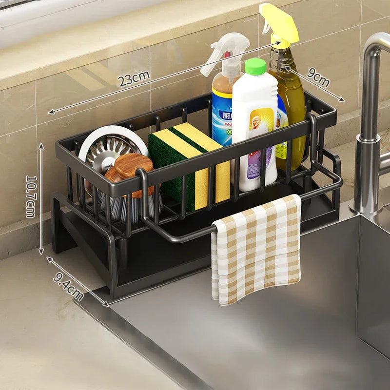Kitchen Sponge & Dish Rack Organizer
