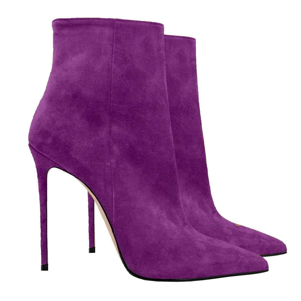 Suede Stiletto Boots