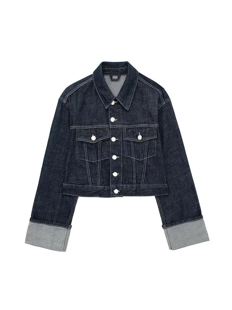 Willshela Women's Denim Jacket with Pockets