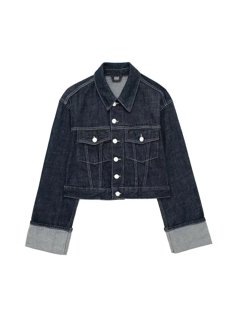 Willshela Women's Denim Jacket with Pockets
