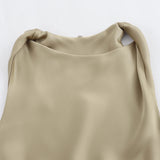 Luxe Satin Midi Elegance Dress