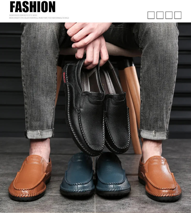 Men’s Italian Leather Driving Loafers