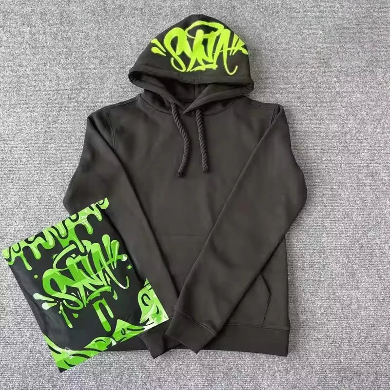 Men Cotton Hoodies Jogger Set