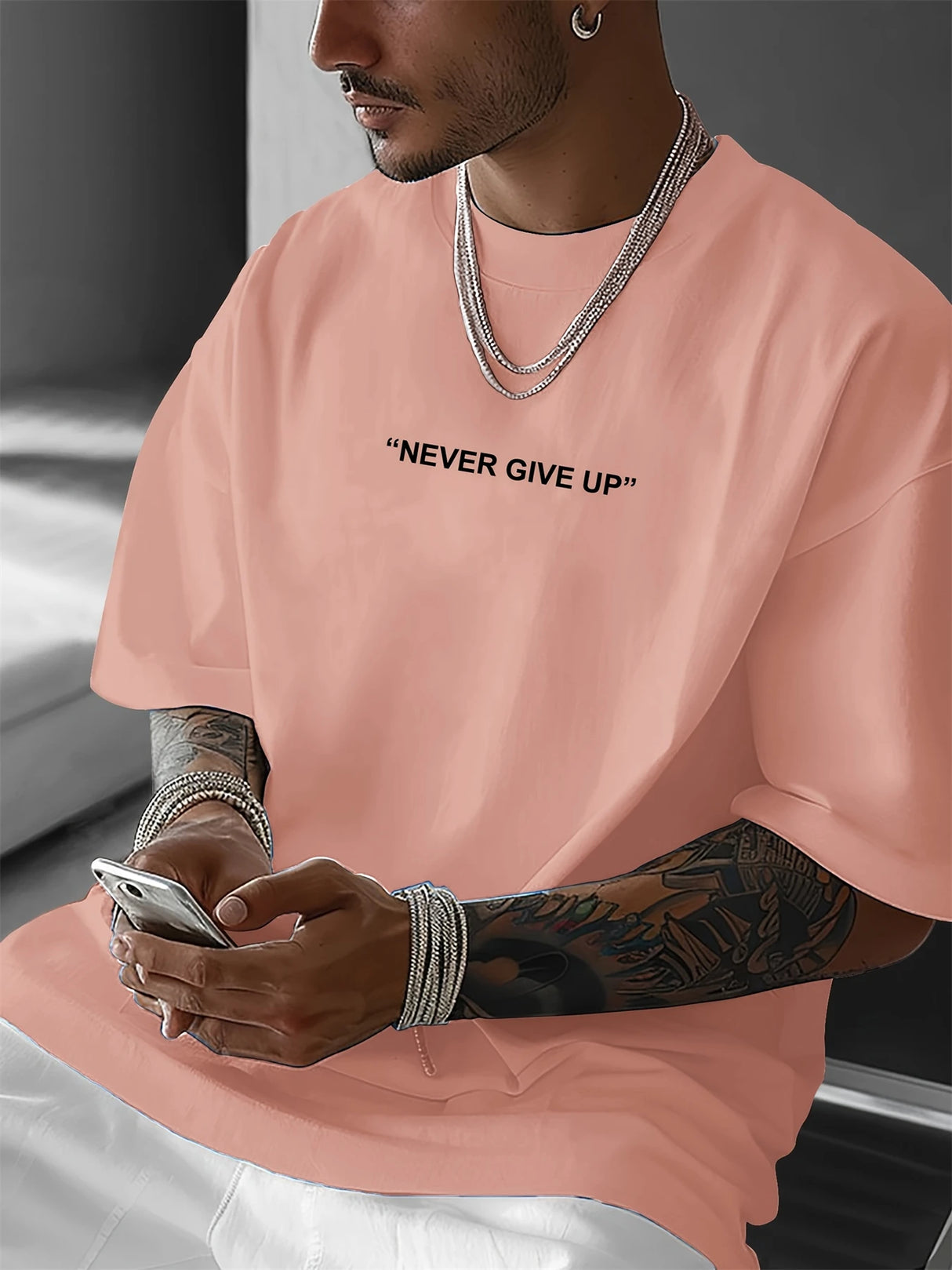 Men Cotton Graphic T-Shirt