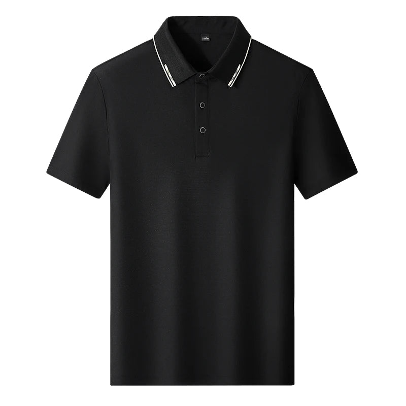 Men Plus Size Ice Silk Polo Shirt