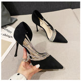Autumn Evening Party Pumps – Nude, Black & Gold 2025