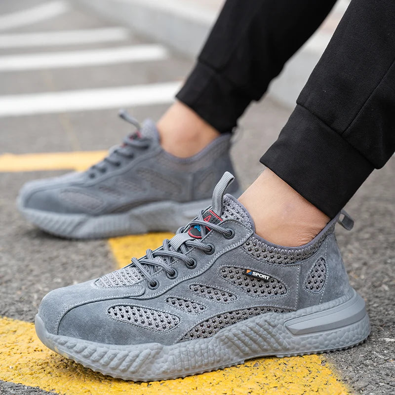 Men Lightweight Safety Work Shoes