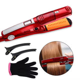 Steam Hair Straightening Brush Flat Iron