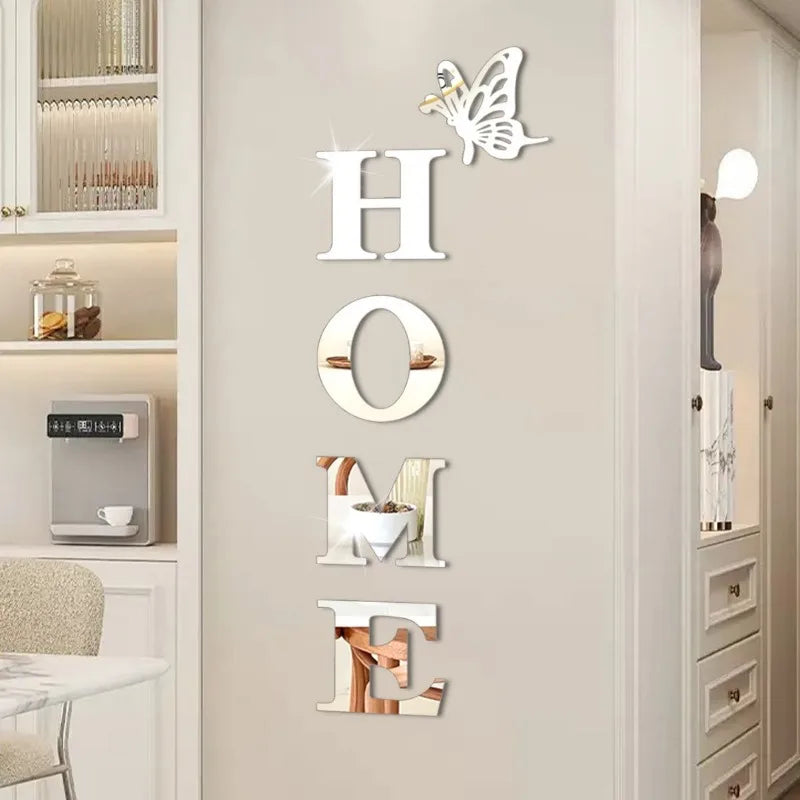 Home Mirror Wall Sticker