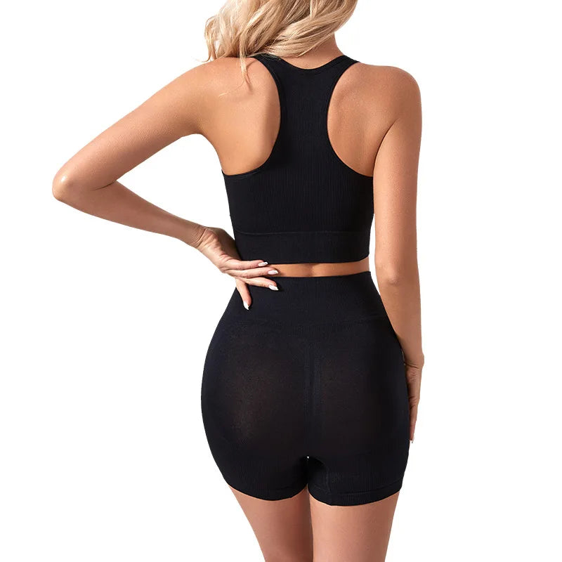 Women Seamless Yoga Bra Set