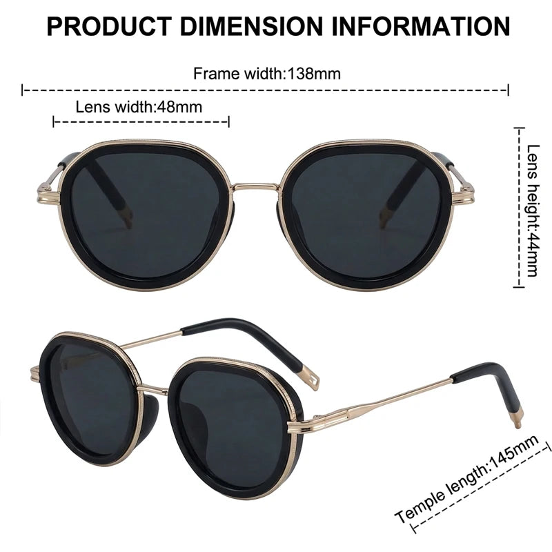 Vintage Round Metal Sunglasses