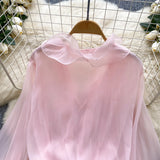 Women's Floral Chiffon Mini Dress