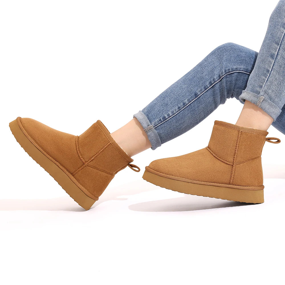 Evshine Memory Foam Ankle Boots – Waterproof Winter Snow Boots