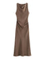 Luxe Satin Midi Elegance Dress