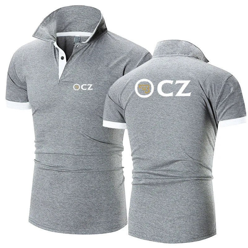 Men Cotton Casual Polo Shirt