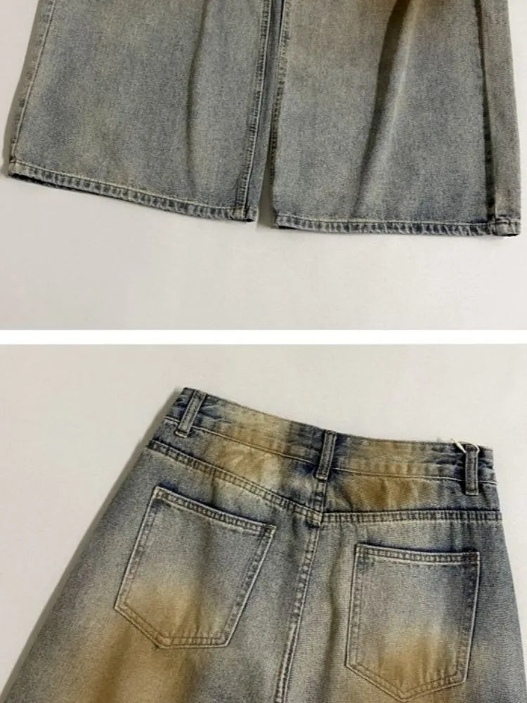 Ripped Retro Y2K High Waist Jeans