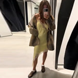 Women Lace Patchwork Dress Jacket Set