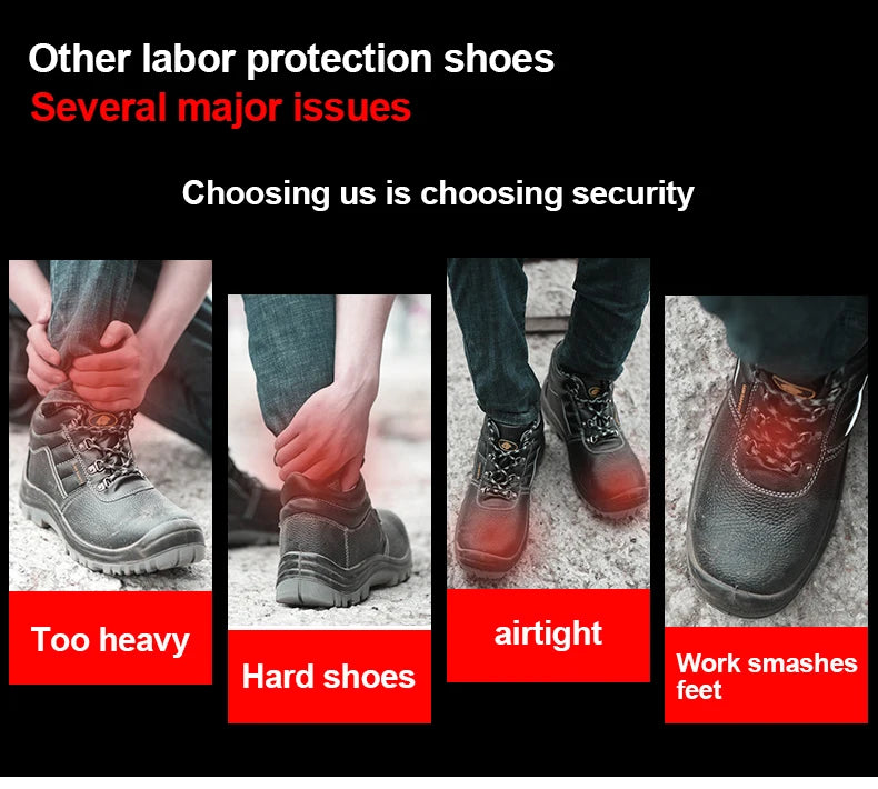 Men Indestructible Steel Toe Sneakers