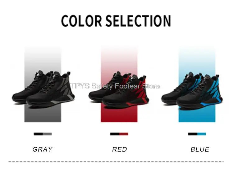 Men High Top Indestructible Safety Boots