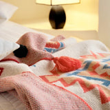 Bohemian Knit Sofa Blanket