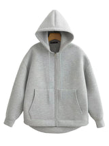 Women's Oversized Zip Hoodie Jacket