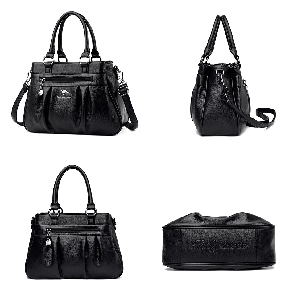 Triple Compartment Tote Bag