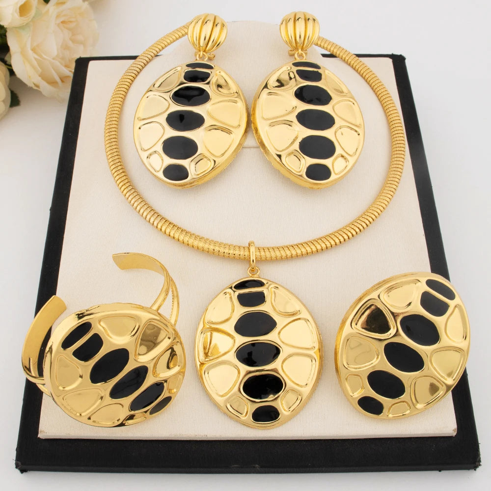Luxury Gold Color Party Jewelry Set
