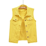 Elegant Vintage Denim Vest for Women