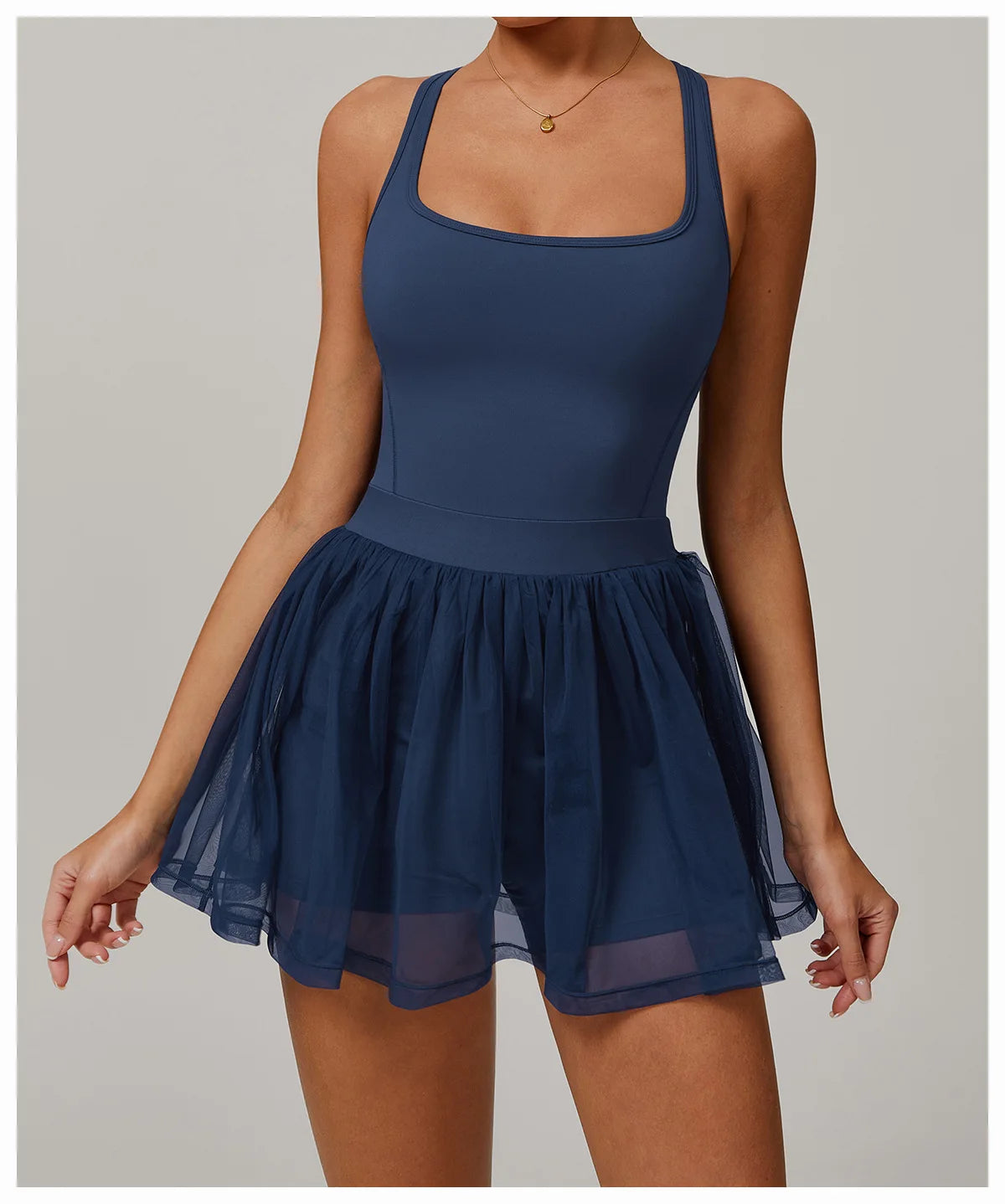 Women Mesh Breathable Tennis Skirt