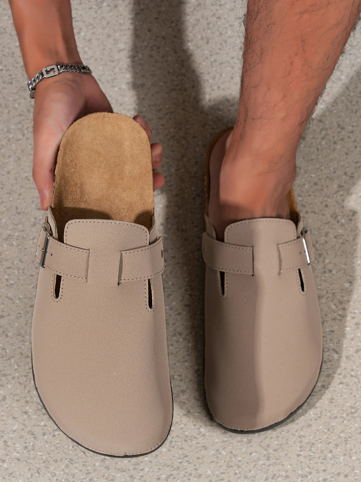 Men’s Solid Color Mules