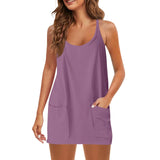 Women Sleeveless Tennis Onesie