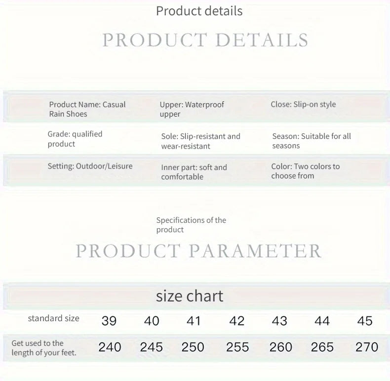 Men’s High-Top Waterproof Rain Boots