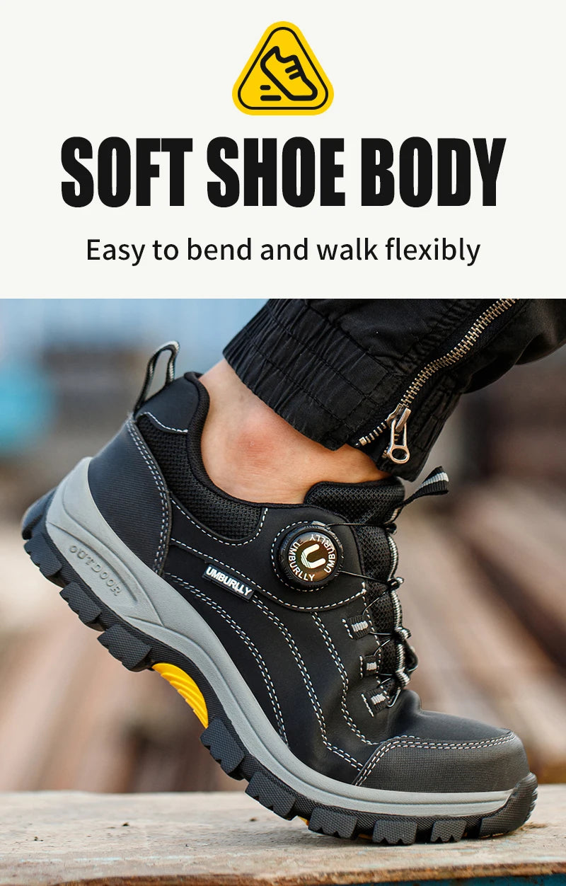 Men Smash Resistant Work Sneakers